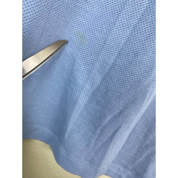 Mack Weldon Golf Polo Shirt Men size Large Blue performance Lightweight Short Sl - Picture 5 of 14